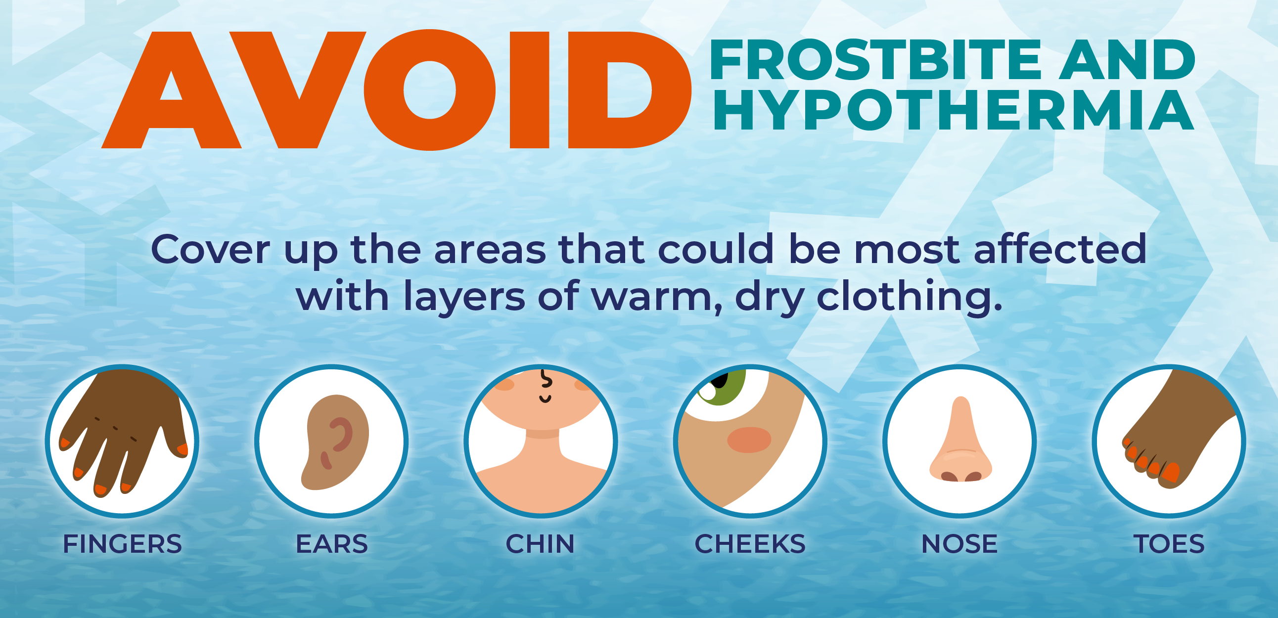 avoid frostbite and hypothermia