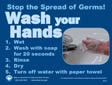 graphic of wash your hands flyer/poster