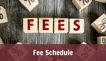 Fee schedule