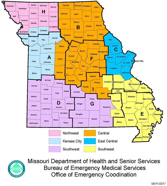 EMS Regional Map