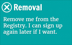 Registry Removal - remove your name form Missouri's Organ and Tissue Donor Registry