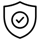black and white security sign